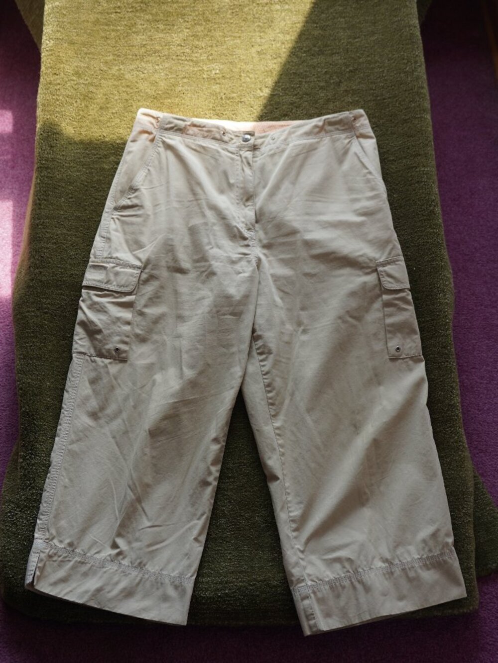Lauren Ralph Lauren Cream 100% Cotton Capri Pants 🤍